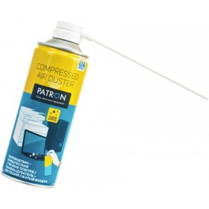 Compressed air PATRON F3-020, 400 mlCompressed air of Omega Freestyle for cleaning office equipment and other electronic appliances.- blows dust and crumb from hard to reach places.- recommended for cleaning: cash registers, computers ( cleaning keyboards