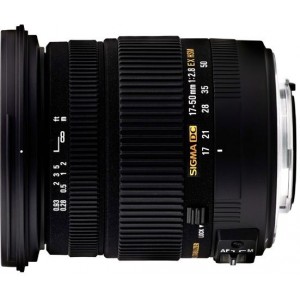 Zoom Lens Sigma AF  17-50mm f/2.8 EX DC OS HSM F/Can, SALEпосле ремонта, без  упаковки (в чехле), есть царапины.В комплекте бленда и чехол.Диаметр фильтра 77мм.