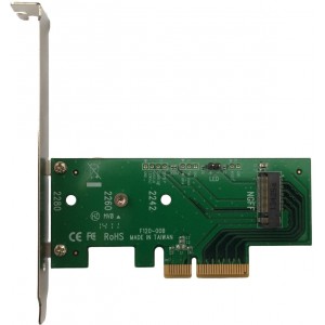 PCIe 3.0 x4 Host Adapter LyCOM "DT-120" for M.2 NVMe/AHCI PCIe SSD(80,60,42), Regular/Low Profile
