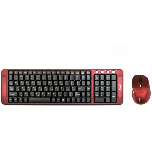 Dialog Katana - RF 2,4G набор USB: ММ-клавиатура + оптическая мышка, цвет красный