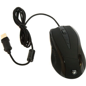 Mouse игровая MGK-45U Dialog Gan-Kata - 6 кнопок + ролик, USB,Avago sensor,Omron switches,Soft,черная