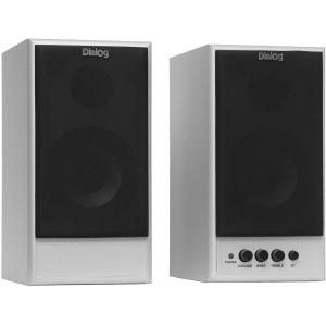 Speakers Dialog W-204, 50W (2x(20W+5W)), silver