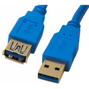 Cable USB 3.0, AM - AF  1.8 m  High quality,  APC Electronic, Black