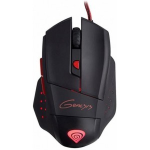  Genesis GX57 Optical Gaming Mouse, 6 programmable buttons, 4 backlight colors, 4000dpi, 6666fps, 60ips, 1000Hz, 2m, USB (mouse/мышь)