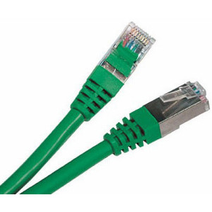 0.25m Synergy 21, Patch cord RJ45 FTP(F/UTP) CAT5e, Green