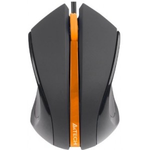 Мышь A4Tech N-310-1,Black+Orange