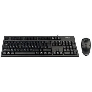 Keyboard & Mouse A4Tech KR-8520D, USB, Black, EN+RU+RO  