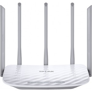 TP-LINK  Archer C60, AC1350 Dual Band Wireless Router, Atheros, 867Mbps at 5Ghz + 450Mbps at 2.4Ghz, 802.11ac/a/b/g/n, 1 WAN + 4 LAN, Wireless On/Off and WPS button, 1xUSB port, 3 x 2.4GHz fixed antennas + 2 x 5GHz antennas