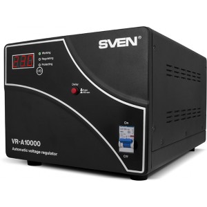 Stabilizer Voltage SVEN  VR-A10000  max.6000W, Input/Output Connectors - terminals-   http://www.sven.fi/ru/catalog/stabilizer/vr_a10000.htm