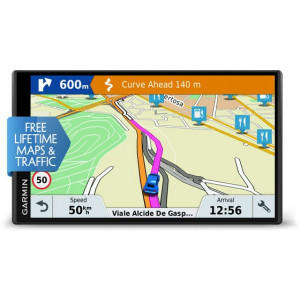 GARMIN DriveSmart 61 LMT-D, Licence map Europe+Moldova, 6.95" LCD Edge-to-Edge (1024*600), MicroSD, Bluetooth, WiFi, Hands-free calling, Junction view, Lane assist, Smart notifications,Lifetime traffic updates, Battery life up to 1 hours, 243g
