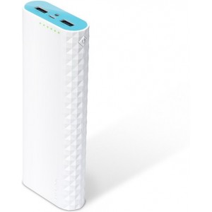 15600mAh Power Bank - TP-Link TL-PB15600, White, Power Capacity: 15600mAh, 2 x 5V/2.4A (max 5V/3A), 6in1 safety features, Smart charging, Maximizing battery performance, LED Flash