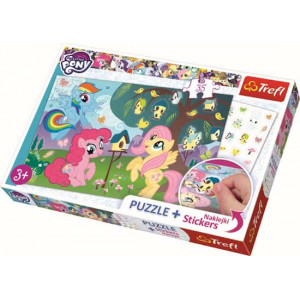Trefl Puzzle - "35 Plus" - stickers / Hasbro, My Lttle Pony