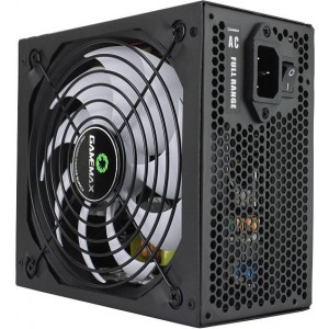 Power Supply ATX 500W GAMEMAX GP-500, 14cm Fan, 80+ Bronze, RetailAPFC,1x24PIN,12V8pin(4+4),4xSATA,1xPCI-6+2PIN,2x4PIN+3.3V 15A+5V 15A+12V 34A 408W