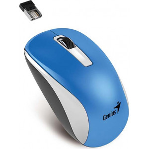 Mouse Genius NX-7010, Wireless, BlueRF Frequency : 2.4 GHzNumber of buttons : 3 (left, right, middle button with scroll)Resolution (DPI) : 800 / 1200 / 1600Sensor engine : BlueEyeWeight : 57 g (includes receiver)Dimensions (W x H x D) : 58 x 100 x 39 mm (