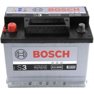 Аккумулятор BOSCH 56AH 480A(EN) клемы 1 (242x175x190) S3 006