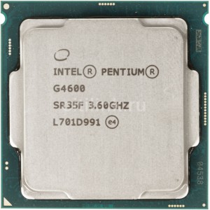 Процессор Intel Pentium G4600 Dual-Core, S1151, 3.6GHz, 3MB Cache, Intel® HD Graphics 630, 14nm 51W, tray