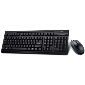 Клавиатура+Мышь Genius KM-125 Desktop, Keyboard (KB-125) + Mouse (DX-125), USB, Black
