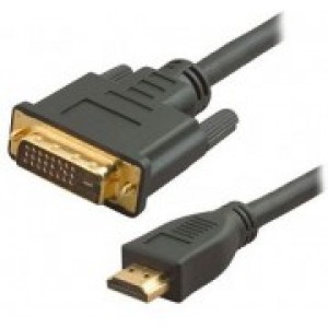 Gembird CC-HDMI-DVI-6 HDMI to DVI, 1.8m, 18+1pin single-link male-male, gold-plated connectors, blister