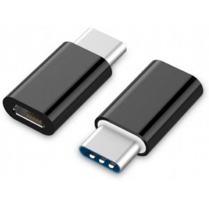 Adapter microUSB2.0-Type-C Gembird  A-USB2-CMmF-01, microUSB2.0 to Type-C adapter,  MicroUSB (female) to USB type-C (male)