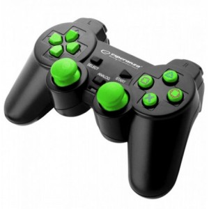Проводной геймпад Gamepad ESPERANZA TROOPER PS3/PC Black/Green USB (EGG107G)