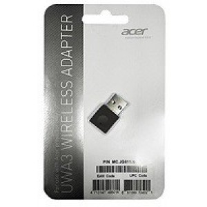 ACER WIRELESS PROJECTION KIT UWA3 (Black) USB-A EURO TYPE 802.11 B/G/N REALTEK 8192