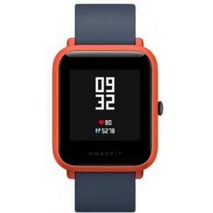 Xiaomi "Amazfit Bip" Cinnabar Red, 1.28" Touch Display, Heart Rate, Steps, Calories, Sleeping Quality Tracking, Smart Alarm, Distance Display, Average Daily Steps, Time, Weather, Accept incoming calls, Notifications, Operating time 30days, IP68