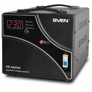 "Stabilizer Voltage SVEN  VR- A5000  max.3000W, Input/Output Connectors - terminals
-  
 http://www.sven.fi/ru/catalog/stabilizer/vr-a5000.htm"