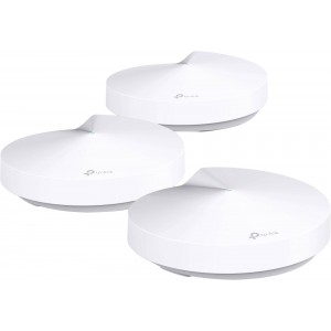 TP-LINK Deco M5  AC1300 Whole-Home Wi-Fi Unit, 867Mbps on 5GHz +  400Mbps on 2.4GHz, 802.11ac/b/g/n, 2 Gigabit Lan Port, Adaptive Routing Technology, Antivirus, Parental Controls, Quality of Service, BT 4.2, MU-MIMO, Beamforming, 4 internal antennas