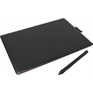 "Graphic Tablet Wacom ONE Medium CTL-672 Black
Product Type Pen tablet
Weight approx 420 g
Active Area 216 x 135 mm
Multi-touch No
Pen One pen (without eraser)
Pressure Levels 1024, pen tip only
Pen Technology Pressure-sensitive, cordless, battery-