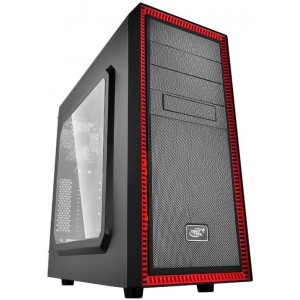 "Case ATX Deepcool TESSERACT SW-RD, w/o PSU, Black, 2x 12cm Red LED Fans
Motherboards  : ATX/MICRO ATX/MINI-ITX
Materials  : SPCC+PLASTIC+RUBBER COATING(Panel thickness: 0.7mm)
Dimension (L?W?H)  : 472*210*454mm
Net Weight  : Net.: 4.97KG Gross: 6.12K