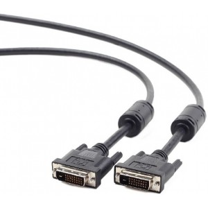 "Cable DVI M to DVI M,  3.0m, Cablexpert DVI-D Dual link with ferrite, CC-DVI2-BK-10
-  
  http://gembird.nl/item.aspx?id=8157"