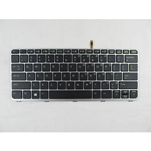   Keyboard for HP EliteBook Folio 1020 G1 G2 Keyboard Backlit (752962-001) Black, US, With Frame