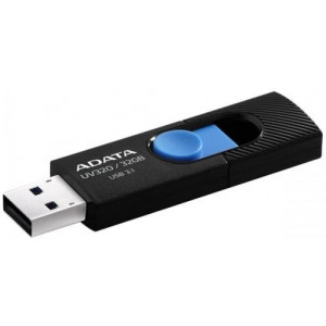 Флешка ADATA UV320, 32GB, USB 3.0, Black-Blue, Plastic