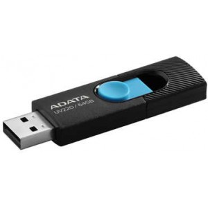 Флешка ADATA UV320, 64GB, USB 3.0, Black-Blue, Plastic