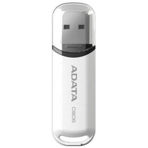 Флешка ADATA C906, 16GB USB2.0, White, Plastic, Classic Cap
