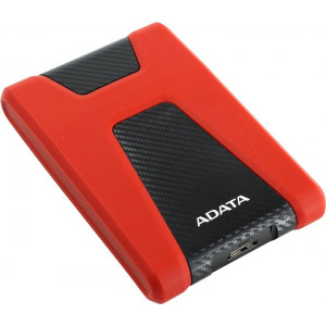 1.0TB (USB3.0) 2.5" ADATA HD650 Anti-Shock External Hard Drive, Red (AHD650-1TU3-CRD)