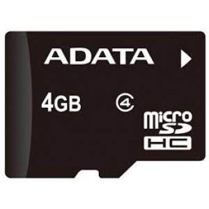 ..4GB MicroSD (Class  4) , ADATA "AUSDH4GCL4-R" (R/W:14/5MB/s)