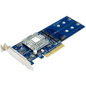 "SYNOLOGY Adapter Card ""M2D17""
https://www.synology.com/en-us/products/M2D17"