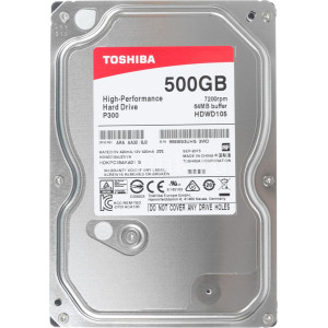 3.5" HDD 500GB  Toshiba HDWD105UZSVA  P300, for Desktop, 7200rpm, 64MB, SATAIII