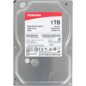 3.5" HDD 1.0TB Toshiba HDWD105UZSVA P300, for Desktop, 7200rpm, 64MB, SATAIII