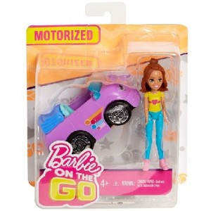 Babie papusa cu vehicol seria "On the Go" ast Mattel