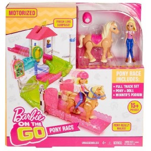Barbie Cursa cu Ponei seria "On the Go" Mattel