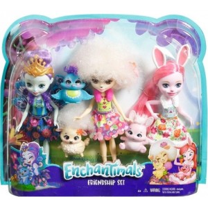 Papusa Enchantimals set 3 papusi ast Mattel