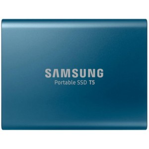 .500GB (USB3.0) Samsung Portable SSD T5 "MU-PA500B/WW", Blue (USB3.1/Type-C, R/W:540MB/s, 3D V-NAND)