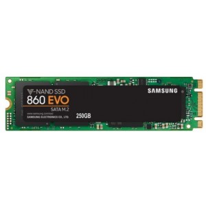 250GB SSD M.2 Type 2280 Samsung 860 EVO MZ-N6E250BW, Read 550MB/s, Write 520MB/s (solid state drive intern SSD/внутрений высокоскоростной накопитель SSD)