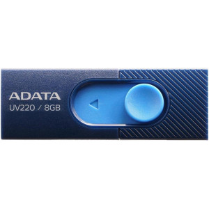 Флешка ADATA UV220, 8GB, USB2.0, Navy-Blue, Plastic