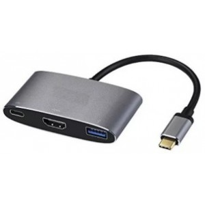 Adapter All-in-One USB3.1 TYPE C to USB3.0 + HDMI + USB3.1 TYPE C, APC-631012