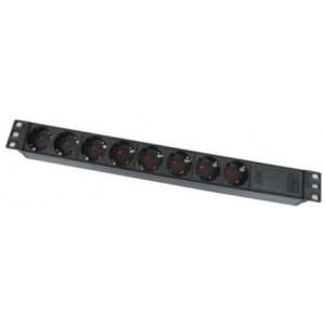 19" 1.5U power socket, PDU-GM0010, 8 ports, switcher and Master overload, 16A, 1.8M, APC Electronic