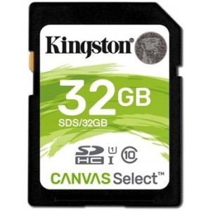 Kingston 32GB SDHC Canvas Select Class10 UHS-I, 400x, Up to: 80MB/s