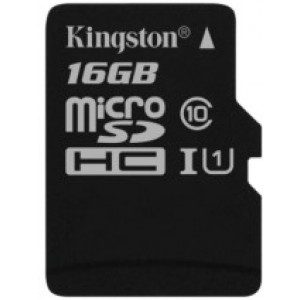 Kingston 16GB microSDHC Canvas Select Class10 UHS-I, 400x, Up to: 80MB/s